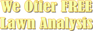 We Offer Free Lawn Care Analysis